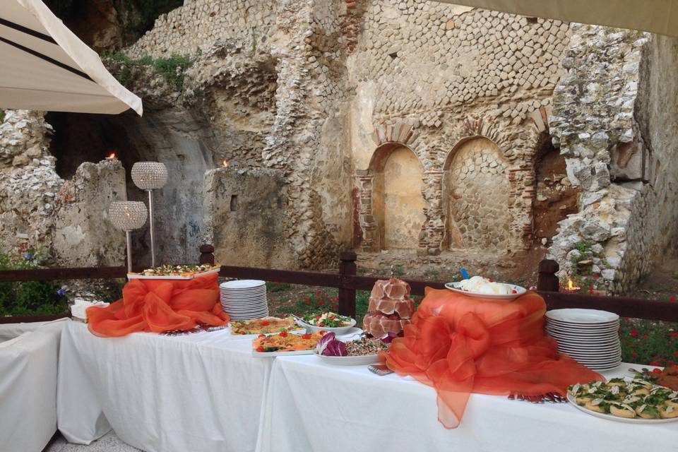 Buffet villa romana