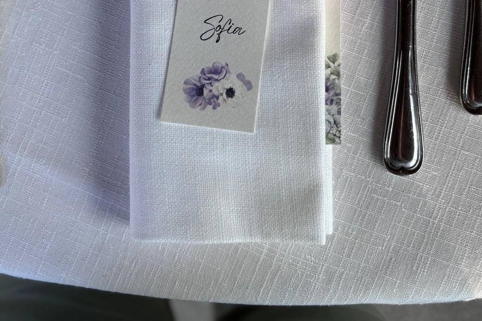 Menu e segnaposto