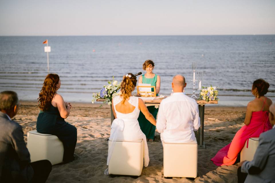 Cerimonia in spiaggia