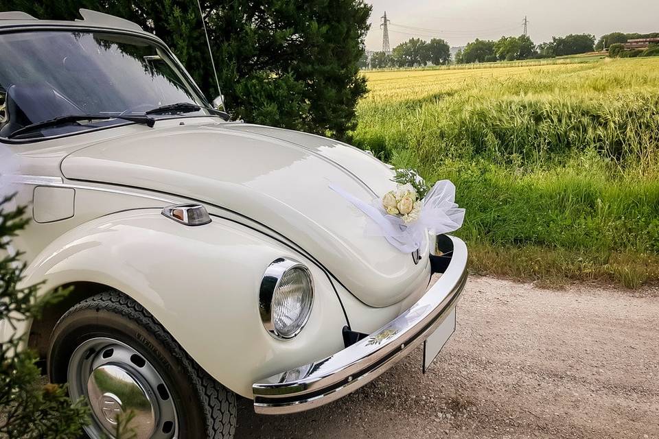 Maggiolino bianco cabrio