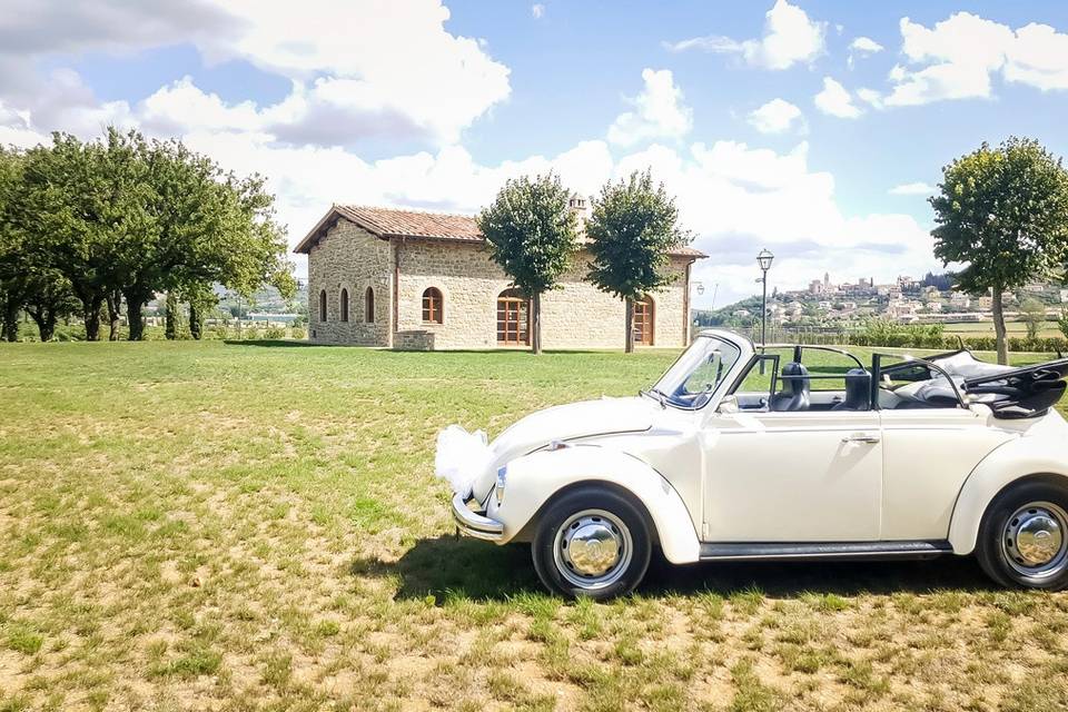 Maggiolino bianco cabrio