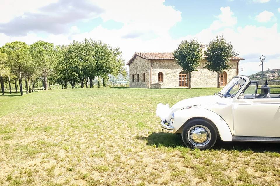 Maggiolino bianco cabrio