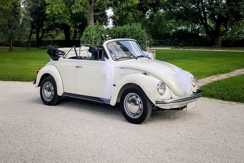 Maggiolino cabrio crema