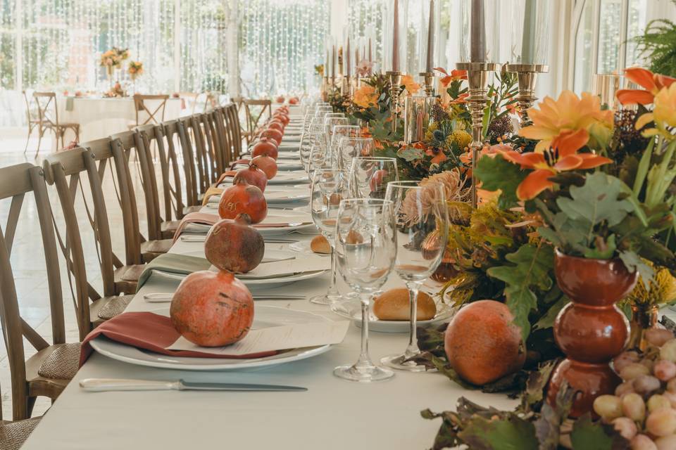 Wedding table. Autunno