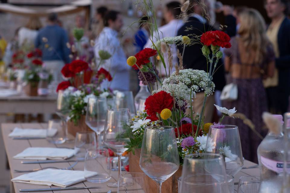 Matrimonio con fiori di campo