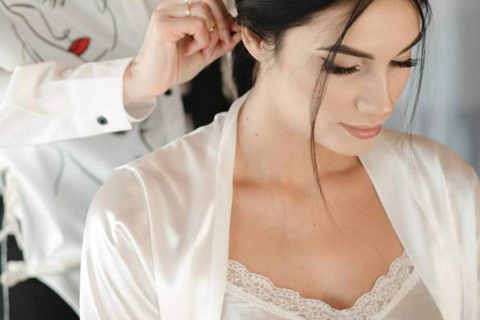 Chignon basso sposa