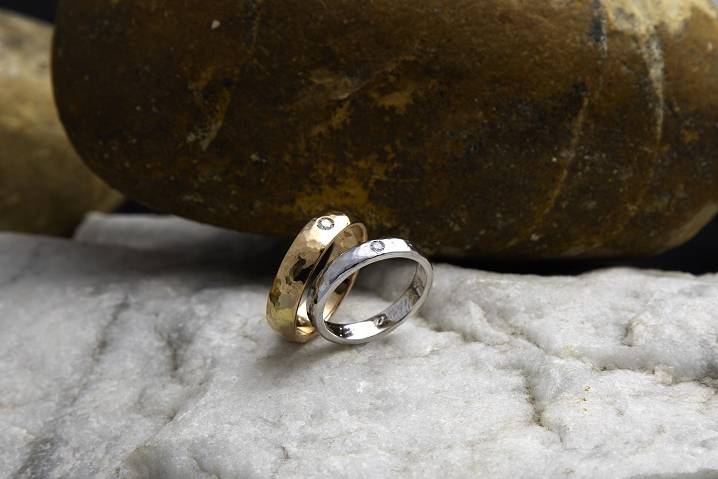 Fedi in Oro 18kt con brillante