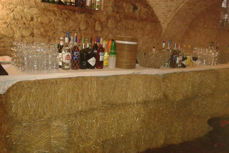 Bancone bar in cascina