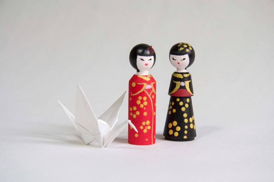 Segnaposto Kokeshi