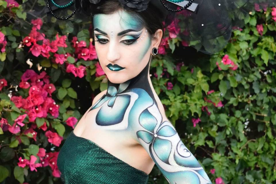 Make up + body painting art