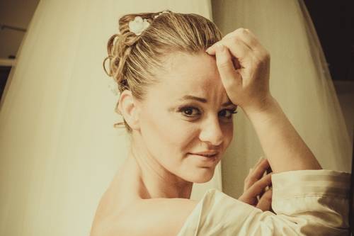 Foto a casa della sposa