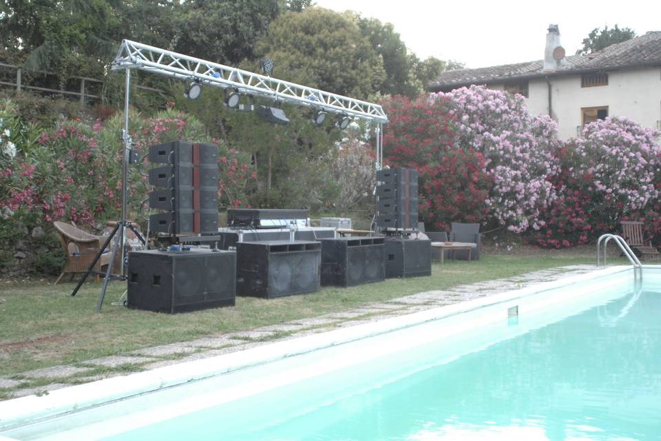 Allestimento dJ set aperitivo