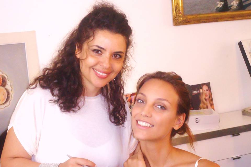 Back stage sposa