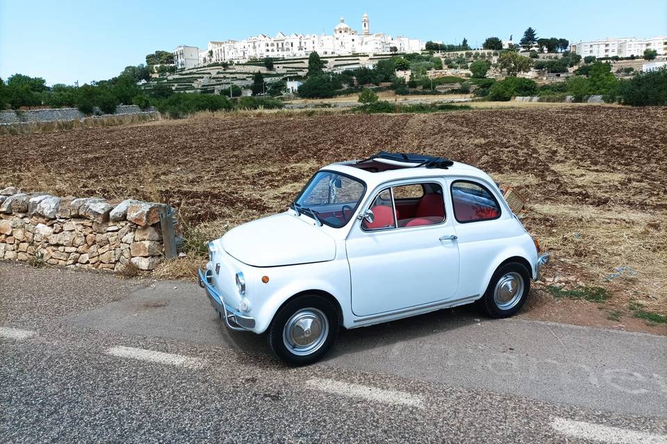 Fiat 500 in Valle d'Itria