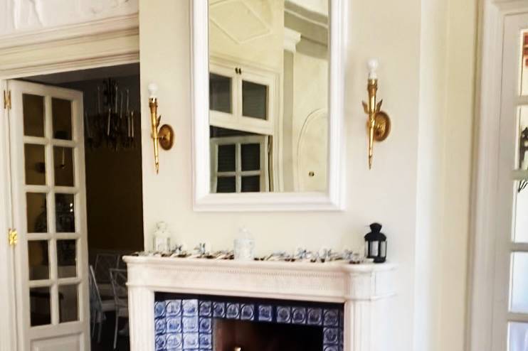 Sala con camino