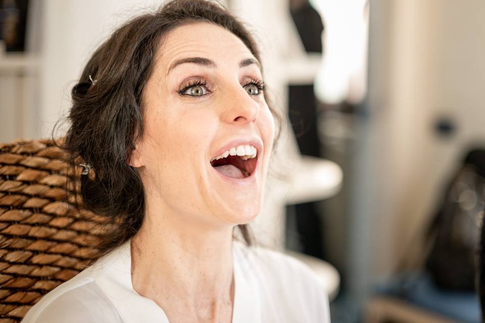 Foto spontanea sposa