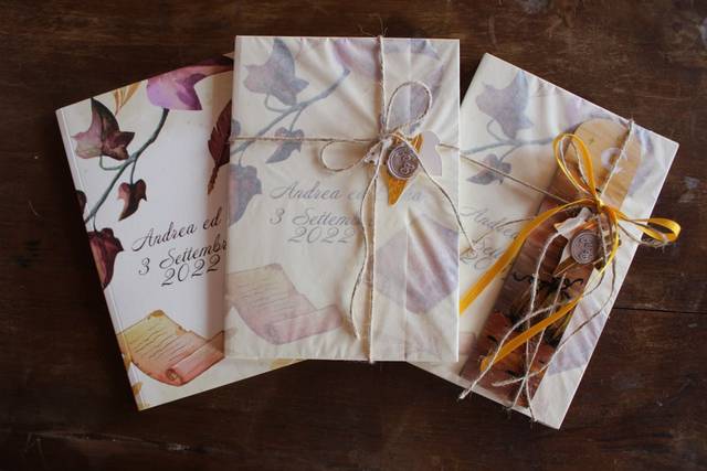 Libro bomboniera tema autunno