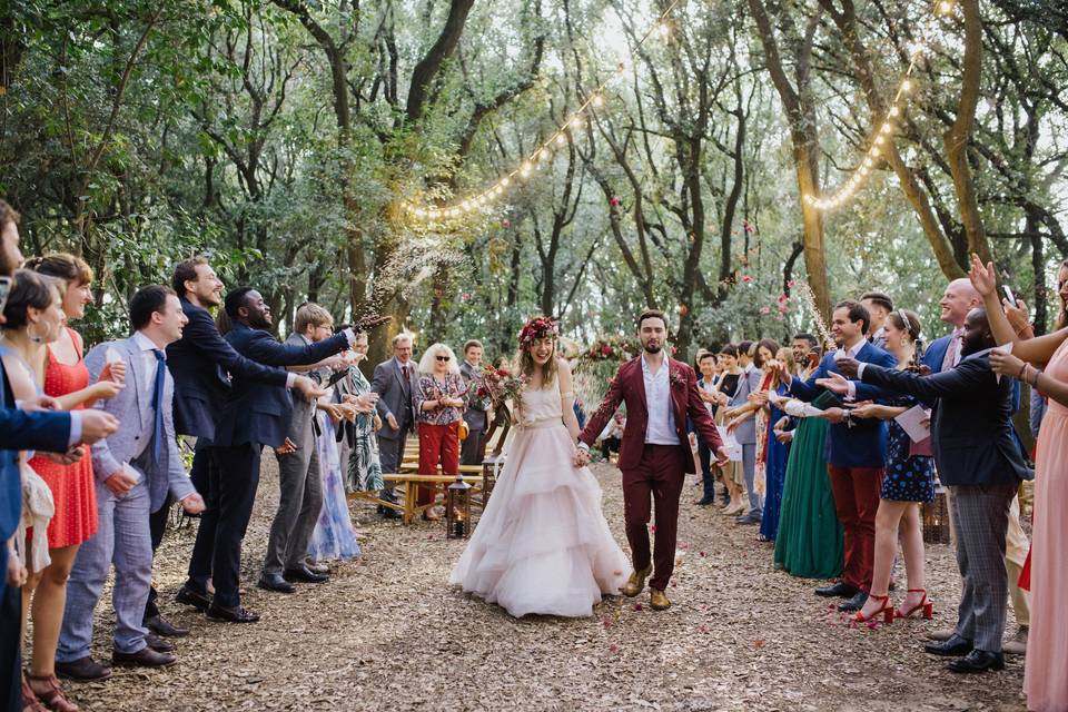 Forest wedding in Puglia