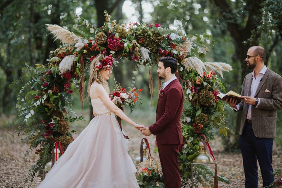 Forest wedding in Salento