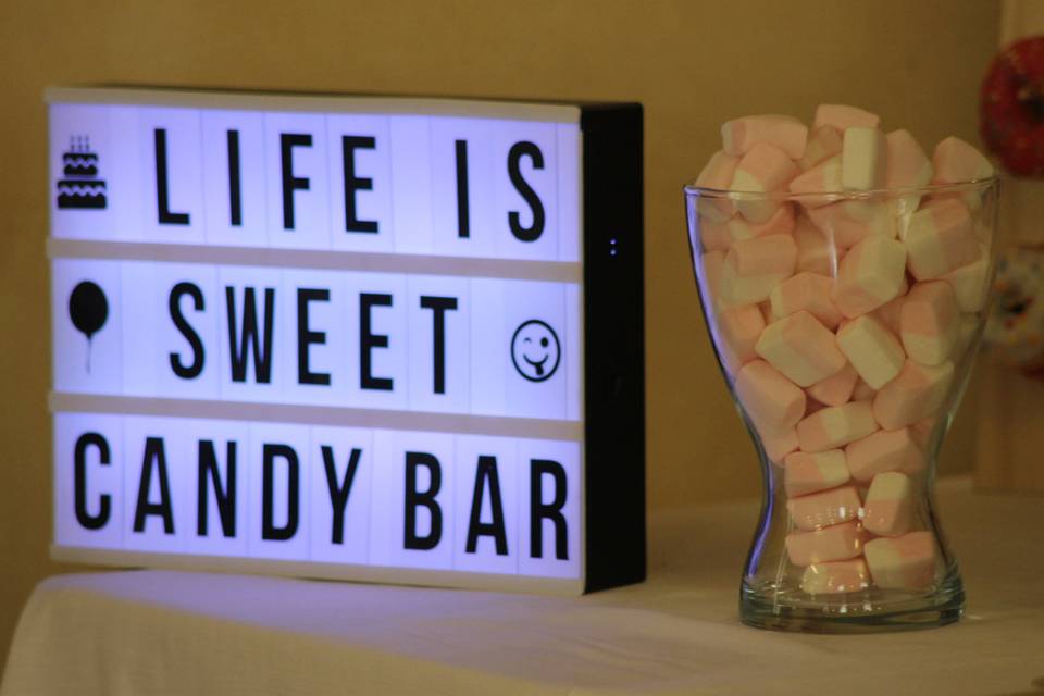 Life is sweet, candy bar!