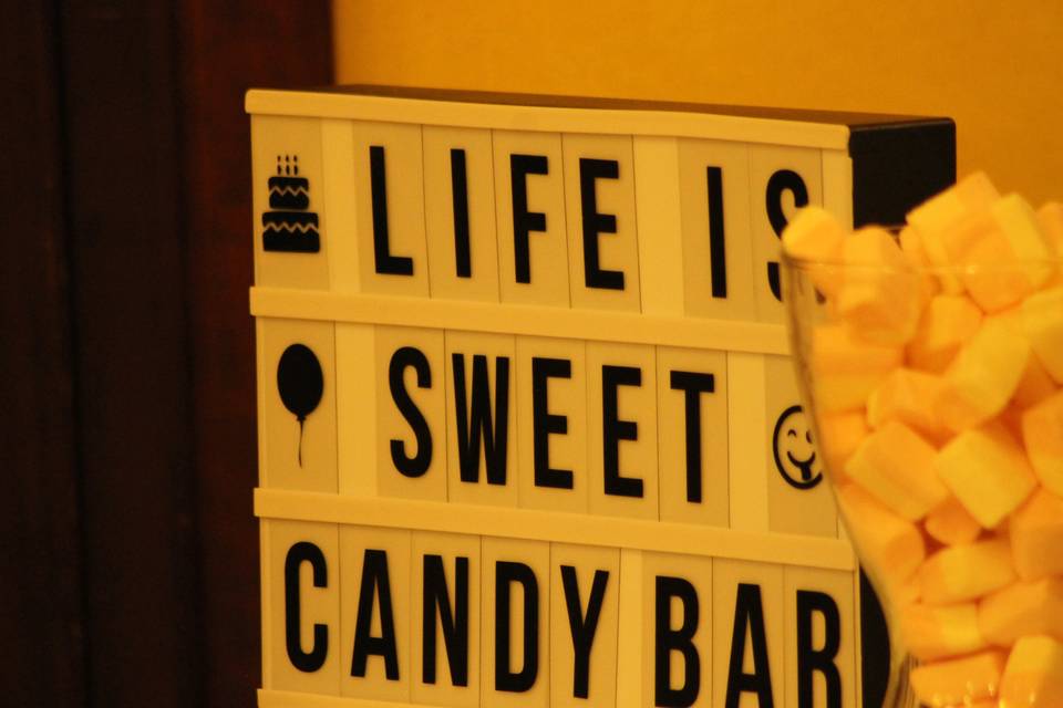 Life is sweet, candy bar!