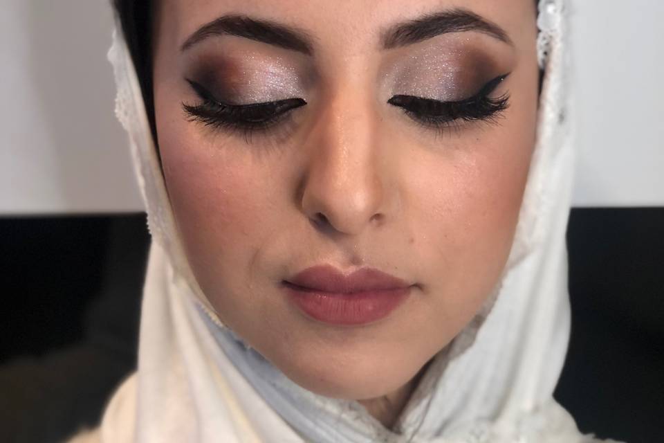 Glam makeup