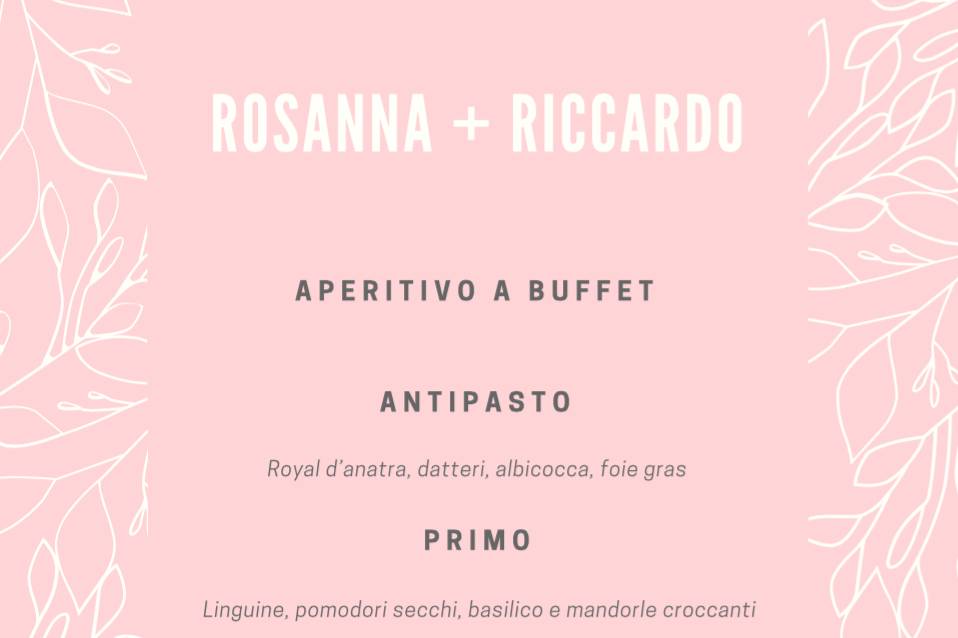 Wedding Menu - interno