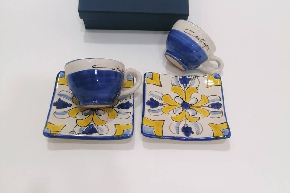 Set tazzine linea maiolica