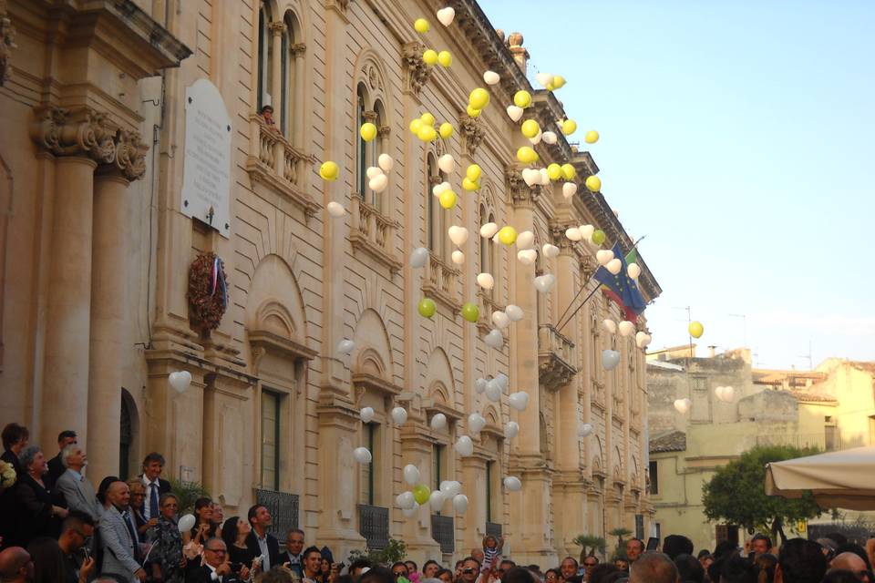 Mongolfiera di palloncini