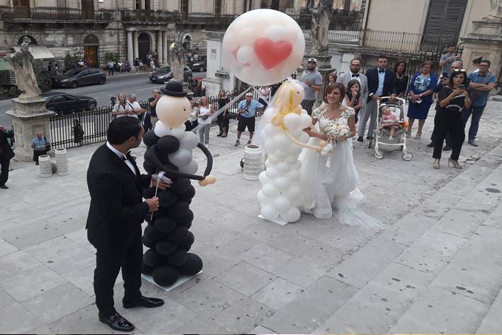 Composizione di palloncini