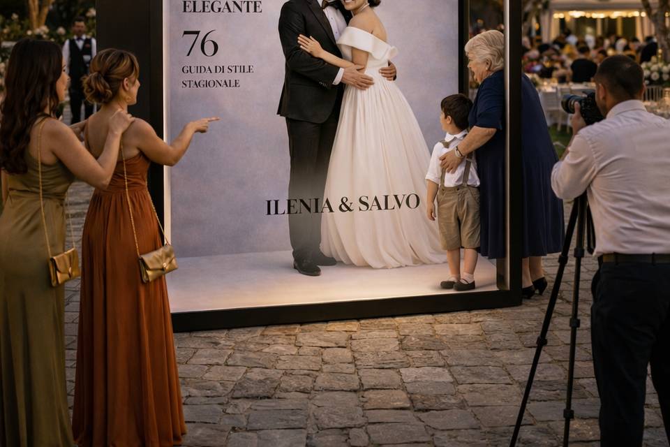 Magazine photo booth