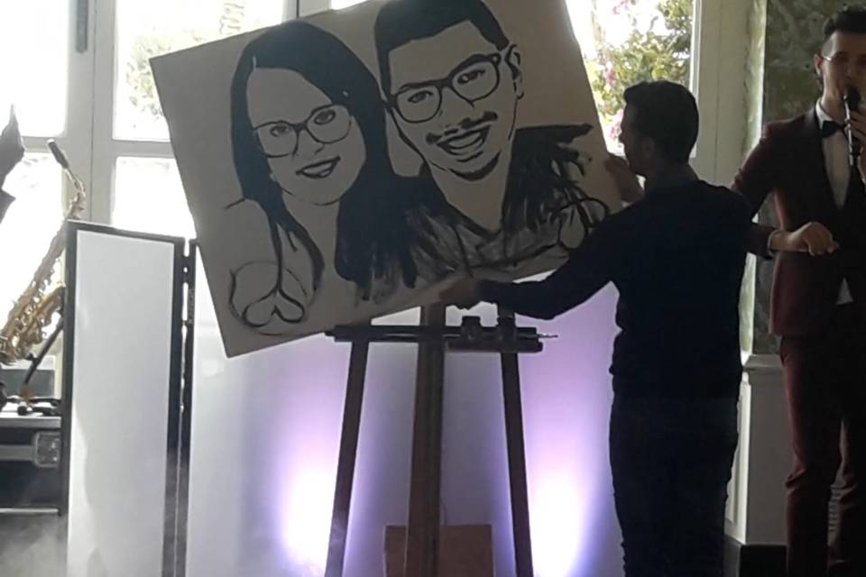 Reverse painting