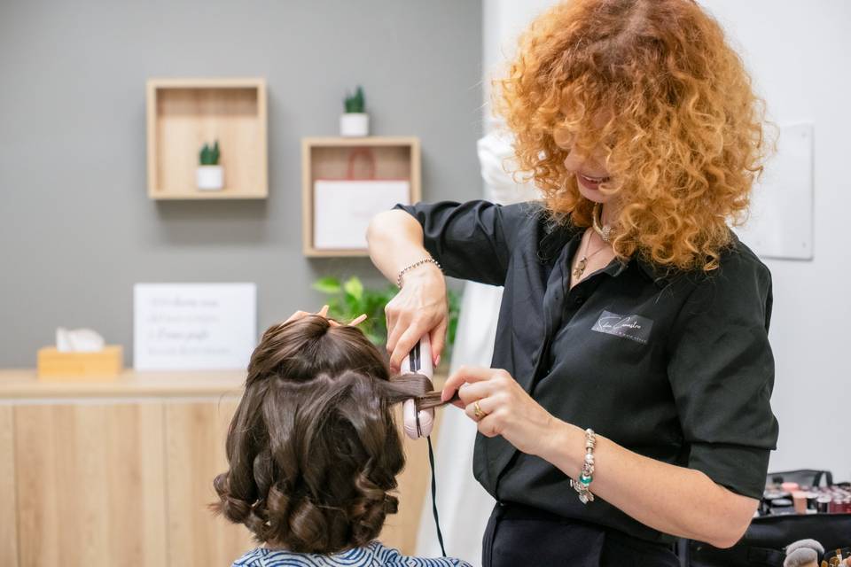 Arricciatura dei capelli con ferro