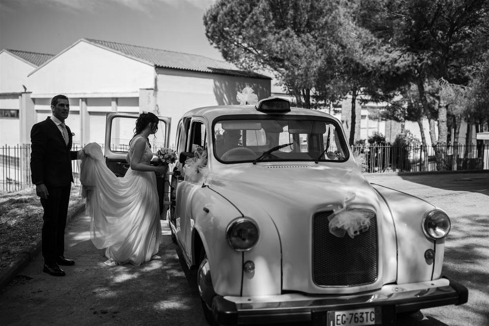 Bride’s car