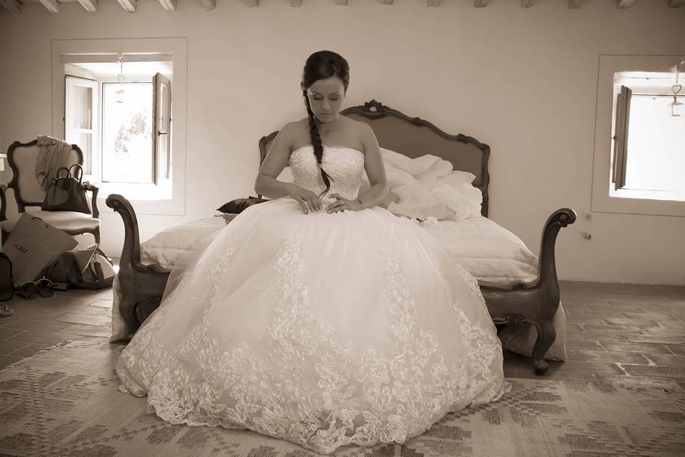 Bride - wedding in tuscany