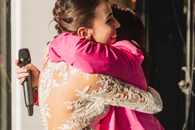 L’abbraccio con la sposa