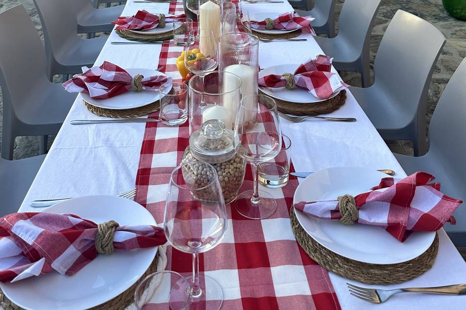 Allestimento serata pizza 4