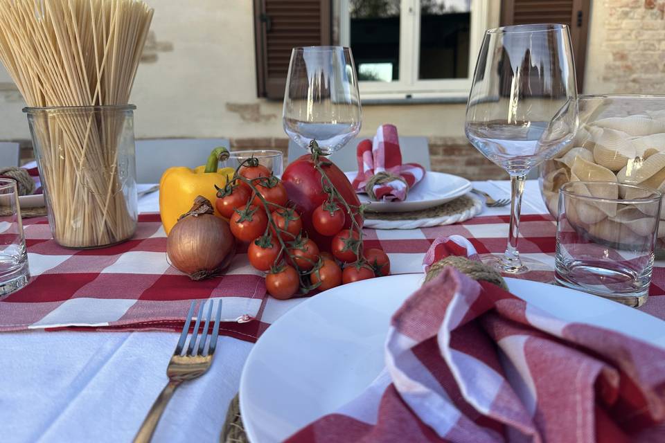 Allestimento serata pizza 2
