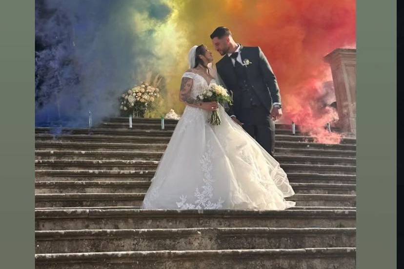 Rainbow smoke