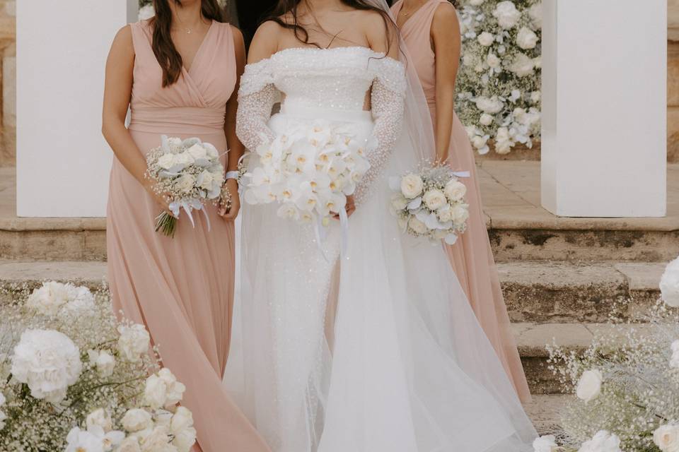 Sposa e damigelle