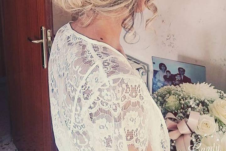 Sposa con fiori