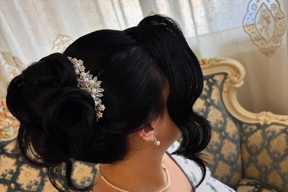 Acconciatura con accessori