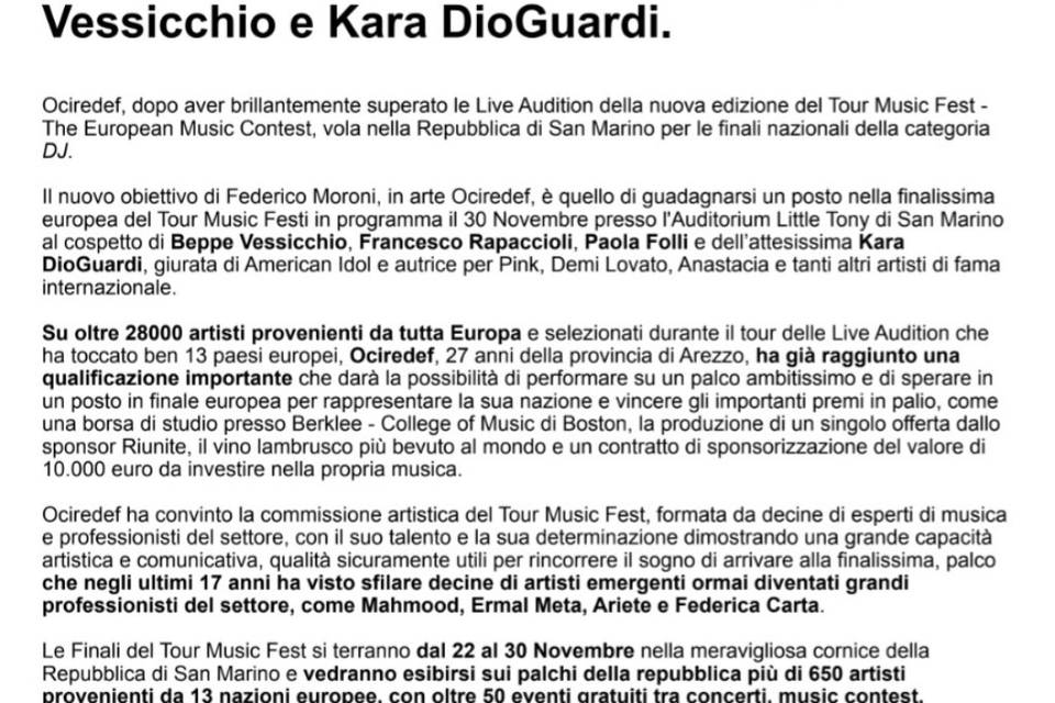 Comunicato stampa