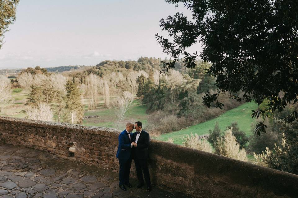 Foto di coppia campagna romana