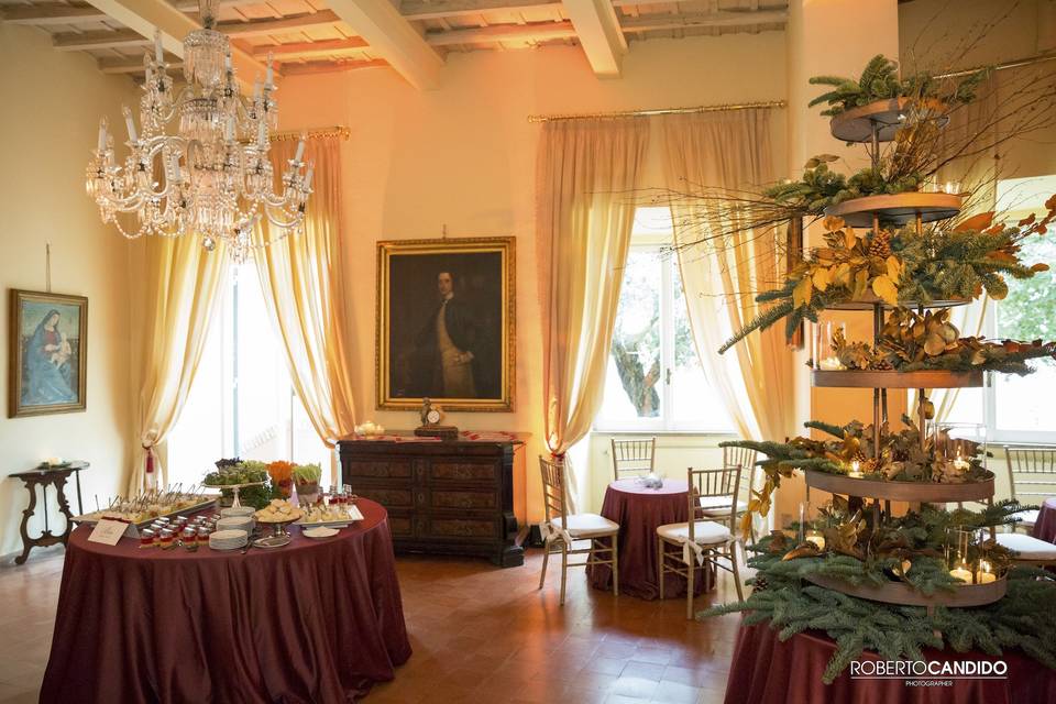 La sala sant'andrea con buffet