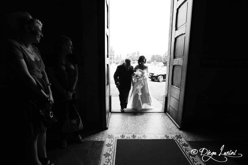 Ingresso in chiesa sposa