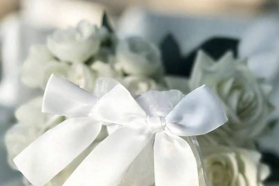 Sacchetti confetti white