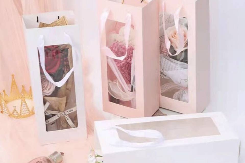 Confezione classica white, pink
