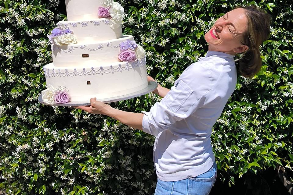 Torta matrimo decoro a conetto