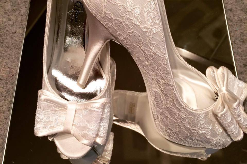 Scarpa sposa pizzo